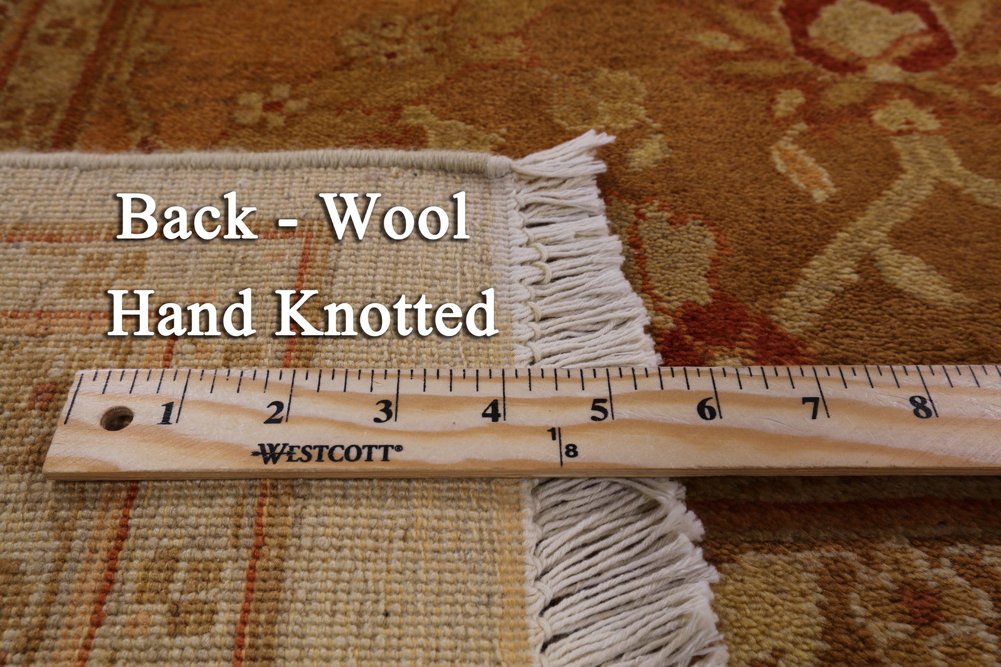 Peshawar Handmade Wool Area Rug - 8' 2" x 10' 5" - Golden Nile
