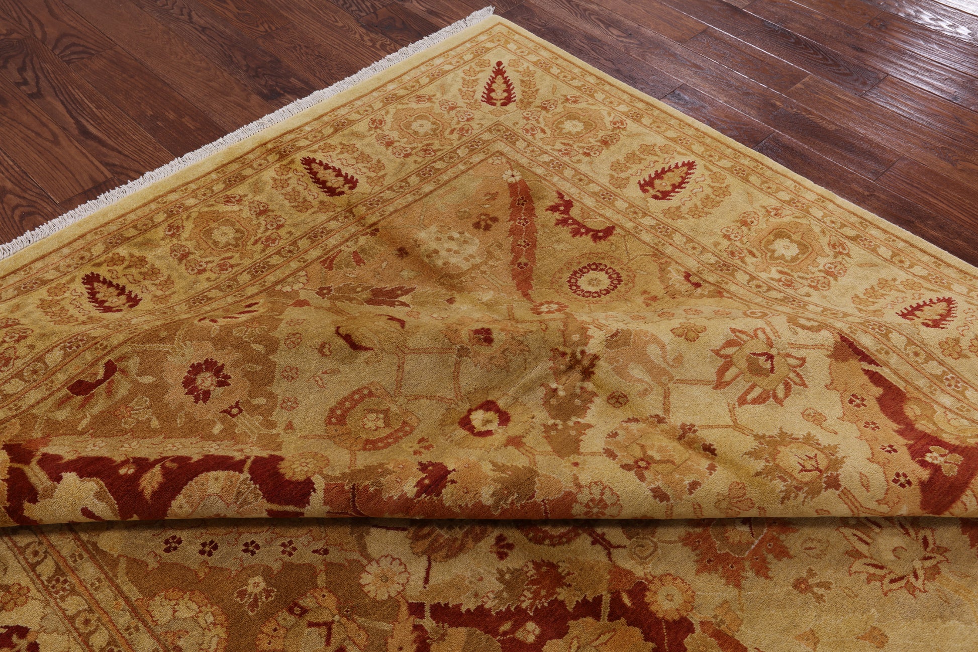 Peshawar Handmade Wool Area Rug - 8' 2" x 10' 5" - Golden Nile