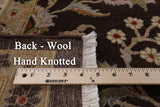 Brown Chobi Peshawar Hand Knotted Wool Rug - 8' 3" X 10' 3" - Golden Nile