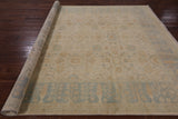 Chobi Peshawar Handmade Wool Area Rug - 8' 0" X 9' 10" - Golden Nile