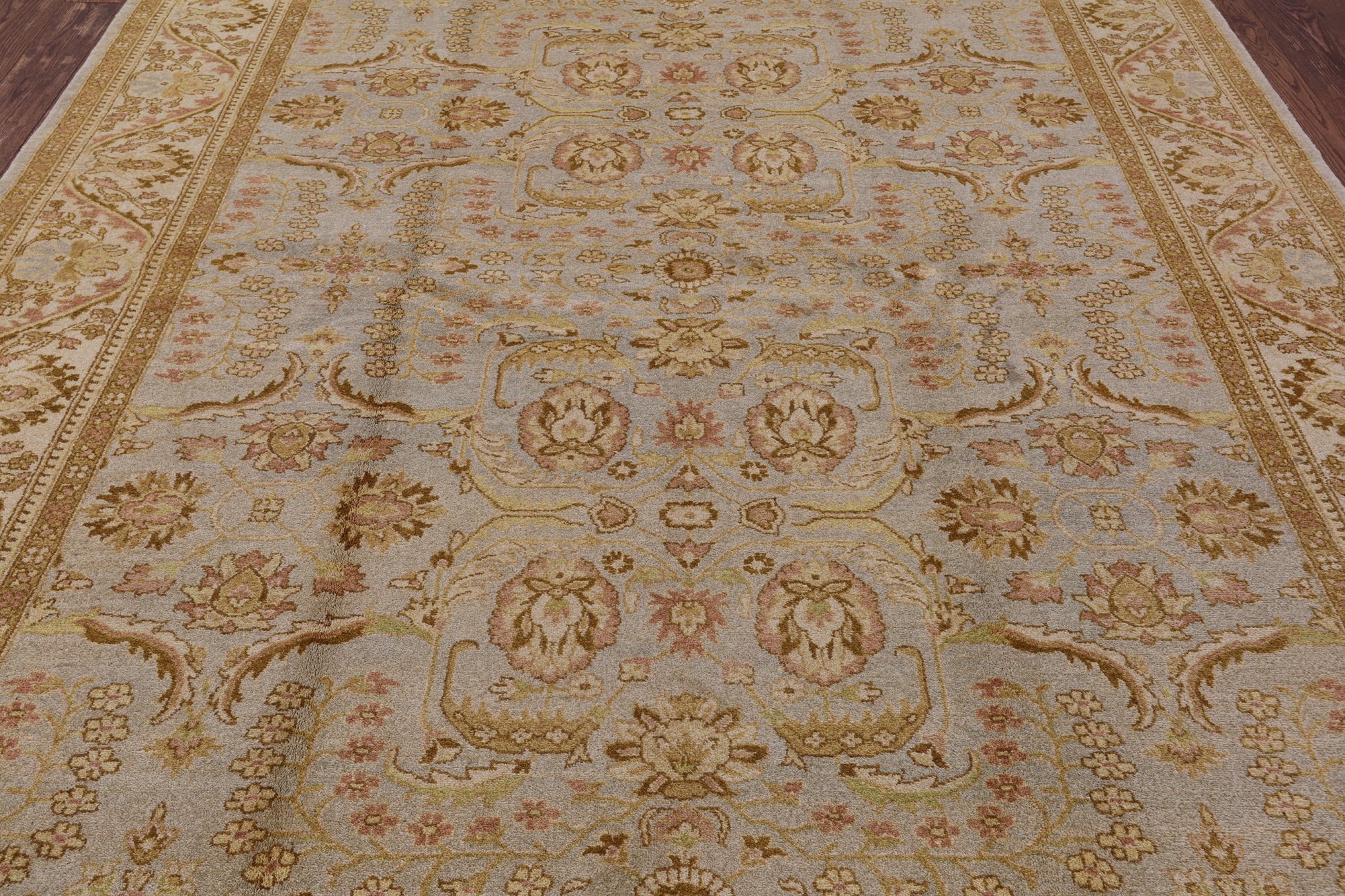Chobi Peshawar Hand Knotted Wool Rug - 8' 2" X 10' 1" - Golden Nile