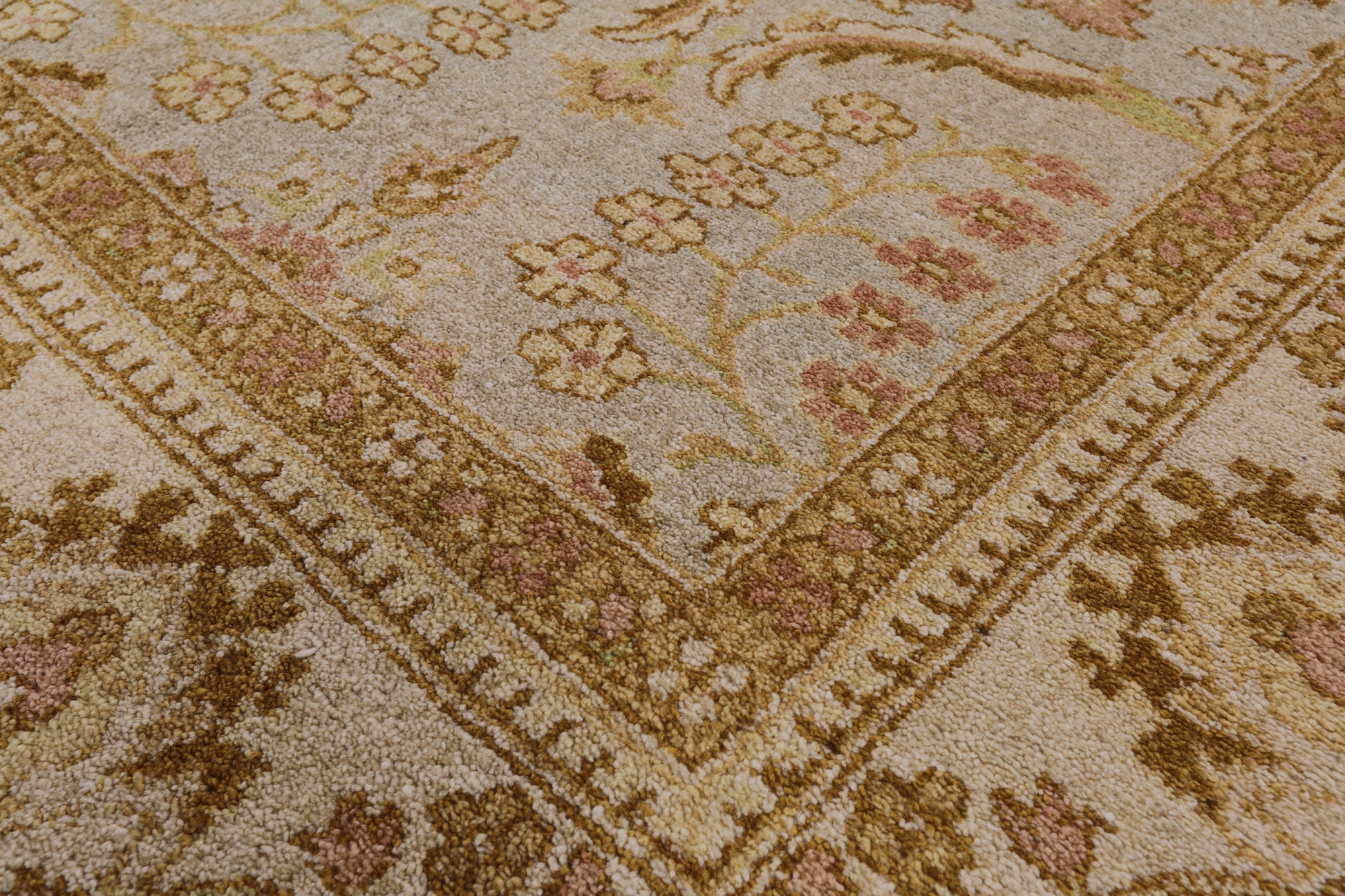 Chobi Peshawar Hand Knotted Wool Rug - 8' 2" X 10' 1" - Golden Nile