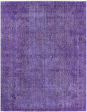 Purple Persian Overdyed Hand Knotted Wool Area Rug - 9' 10" X 12' 8" - Golden Nile