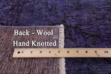 Purple Persian Overdyed Hand Knotted Wool Area Rug - 9' 10" X 12' 8" - Golden Nile