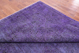 Purple Persian Overdyed Hand Knotted Wool Area Rug - 9' 10" X 12' 8" - Golden Nile