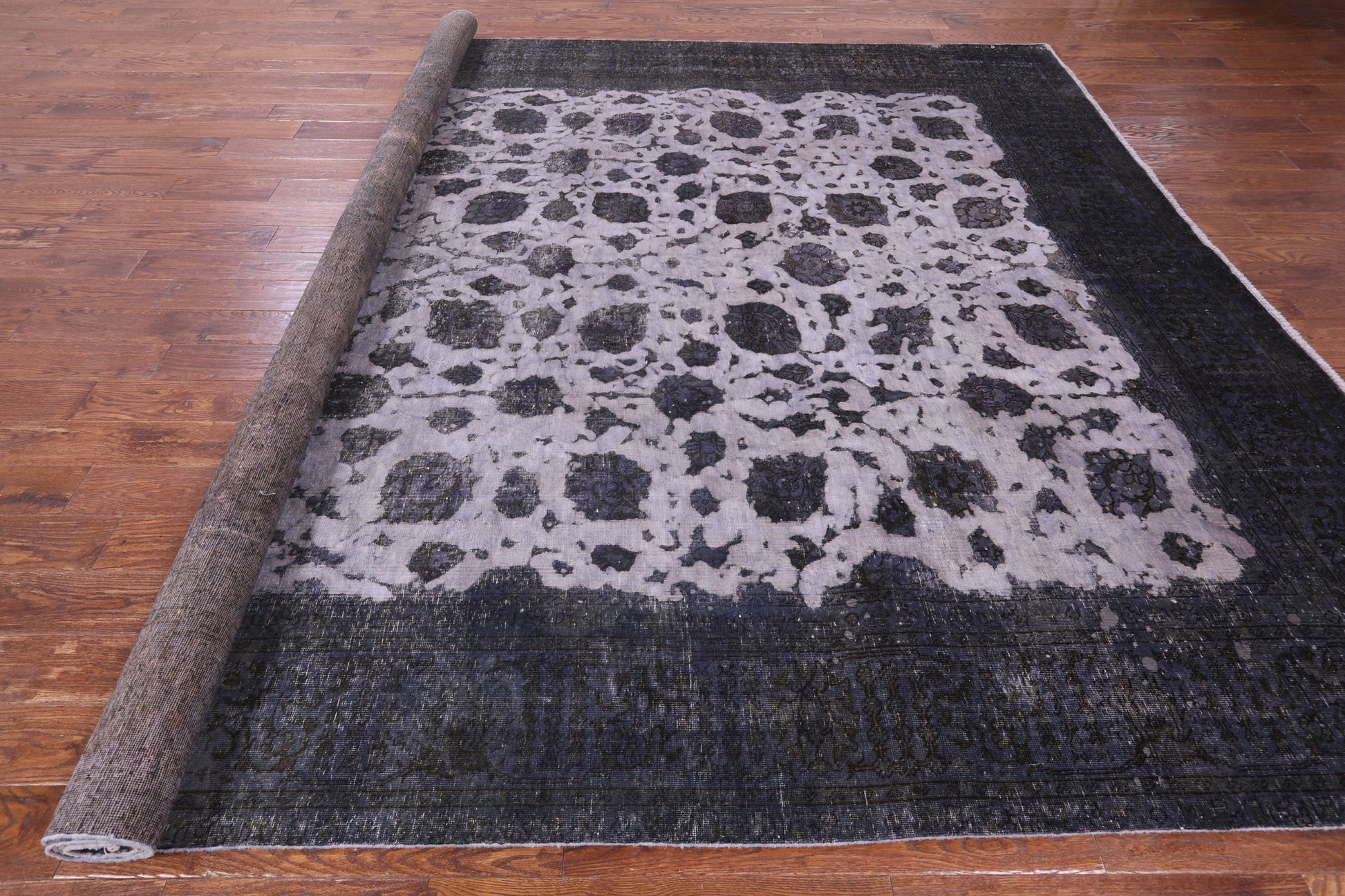Persian Overdyed Hand Knotted Wool Area Rug - 9' 10" X 12' 8" - Golden Nile
