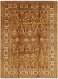 Floral Peshawar Chobi Wool Area Rug 8 X 11 - Golden Nile