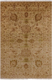 Peshawar Handmade Wool Rug - 6' 1" X 8' 10" - Golden Nile