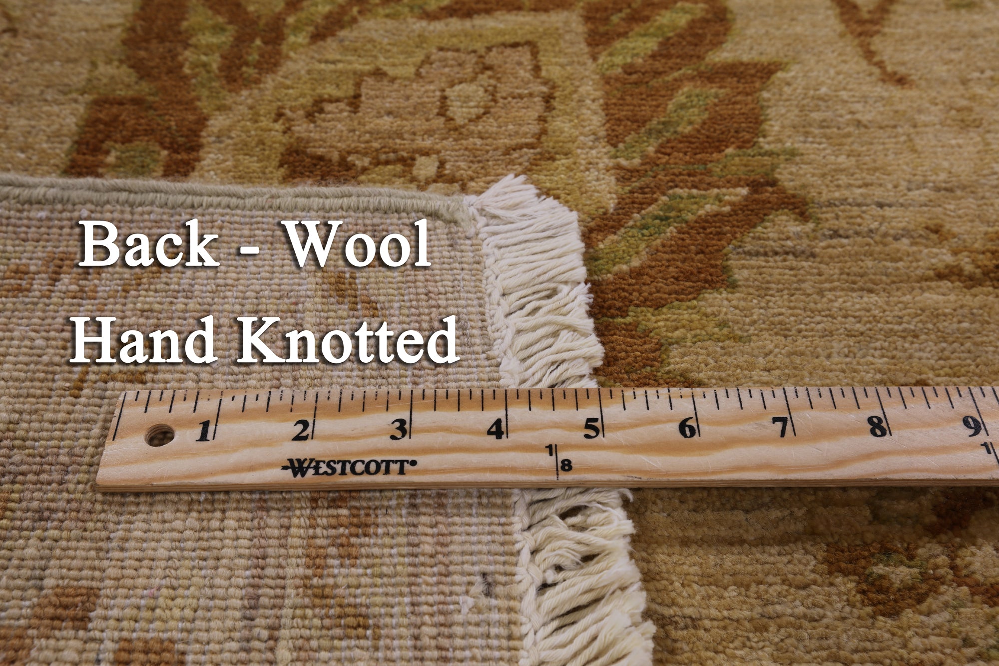 Peshawar Handmade Wool Rug - 6' 1" X 8' 10" - Golden Nile