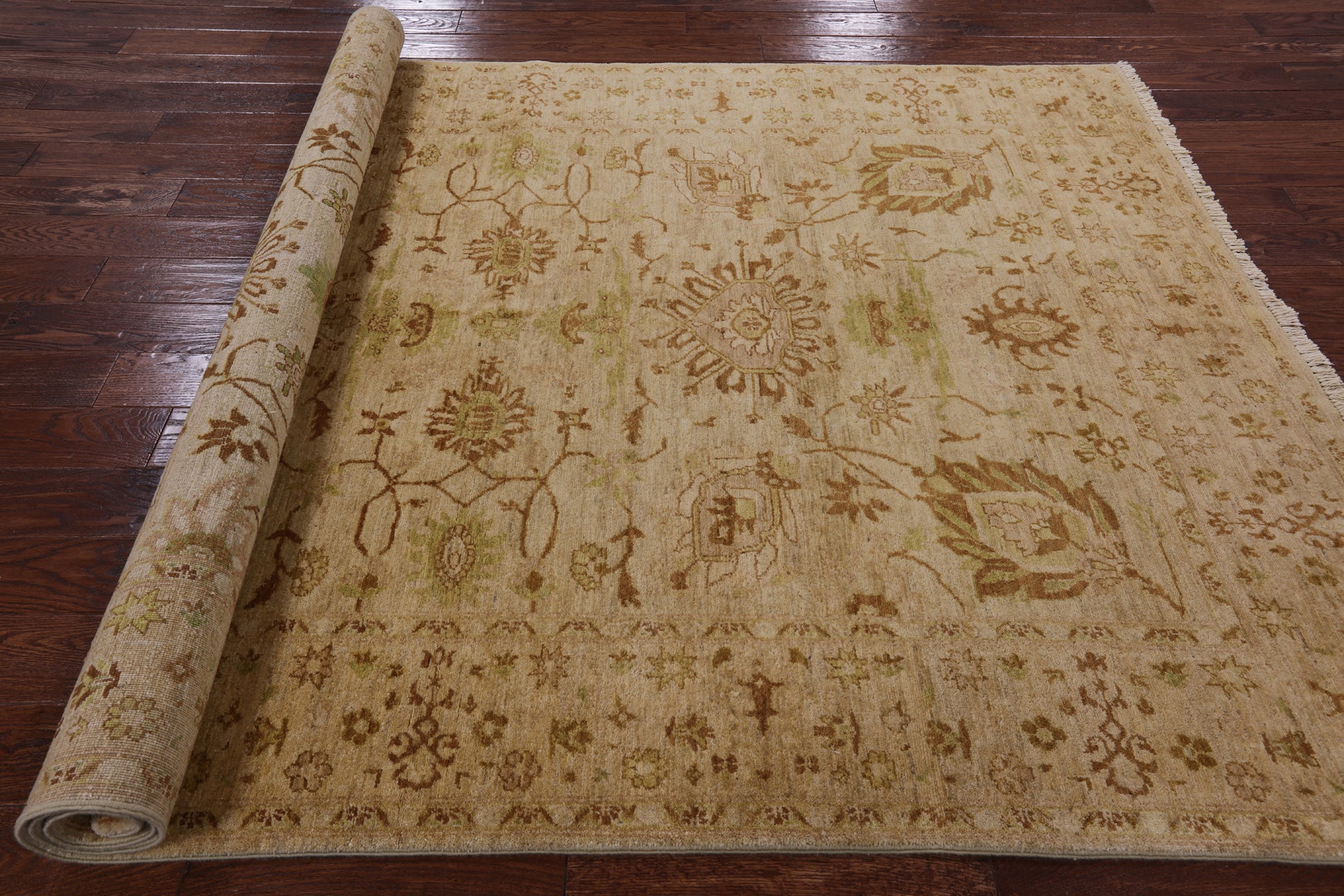 Peshawar Handmade Wool Rug - 6' 1" X 8' 10" - Golden Nile