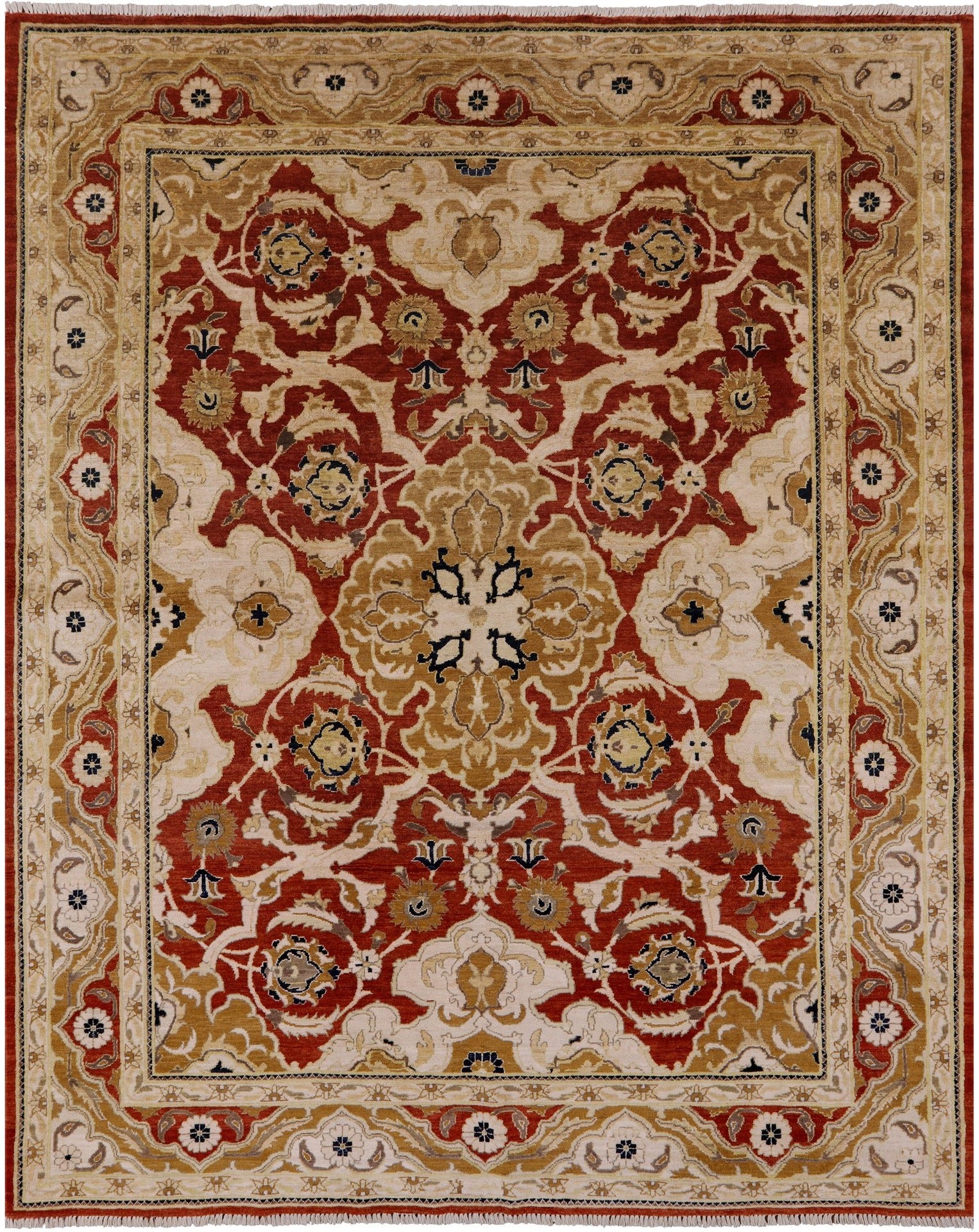 Peshawar Handmade Wool Rug - 8' 1" X 10' 0" - Golden Nile