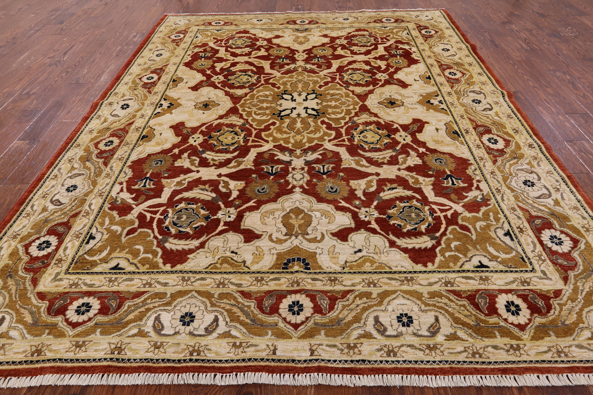 Peshawar Handmade Wool Rug - 8' 1" X 10' 0" - Golden Nile