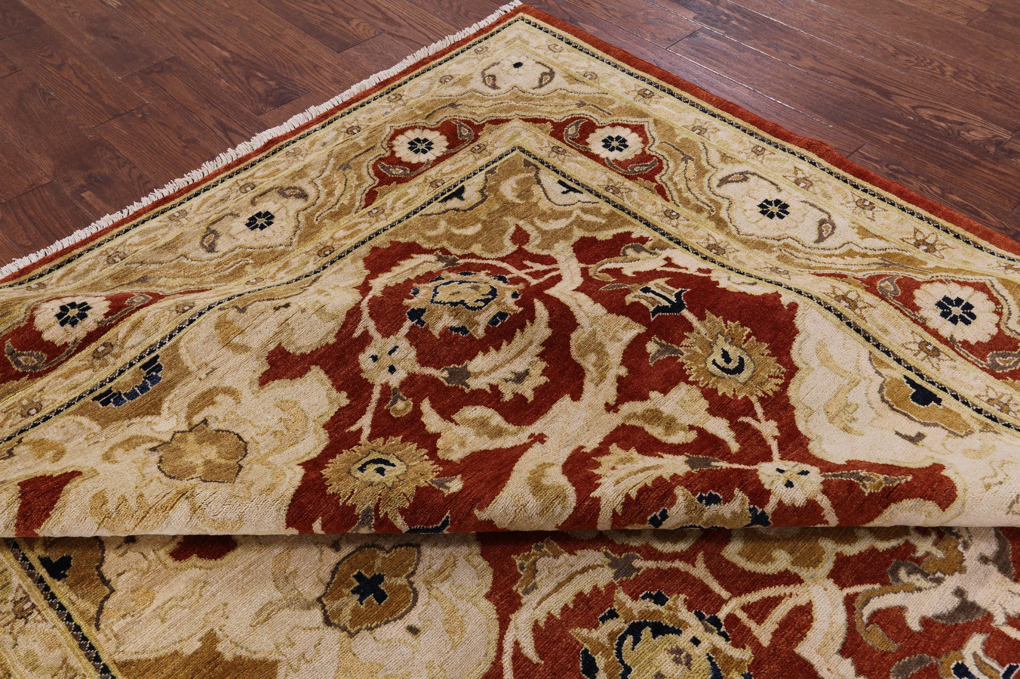 Peshawar Handmade Wool Rug - 8' 1" X 10' 0" - Golden Nile