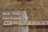Signed Peshawar Handmade Wool Rug - 6' 2" X 9' 2" - Golden Nile
