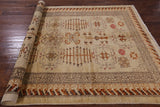 Chobi Peshawar Handmade Wool Rug - 5' 10" x 9' 1" - Golden Nile