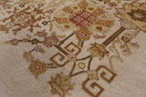 Ivory Peshawar Handmade Wool Rug - 6' 1" X 9' 2" - Golden Nile