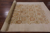 Ivory Peshawar Handmade Wool Rug - 6' 1" X 9' 2" - Golden Nile