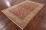 Chobi Peshawar Hand Knotted Rug - 6' 2" X 9' 2" - Golden Nile