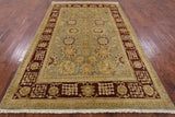 Peshawar Hand Knotted Wool Rug - 6' 2" X 9' 8" - Golden Nile