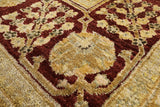 Peshawar Hand Knotted Wool Rug - 6' 2" X 9' 8" - Golden Nile