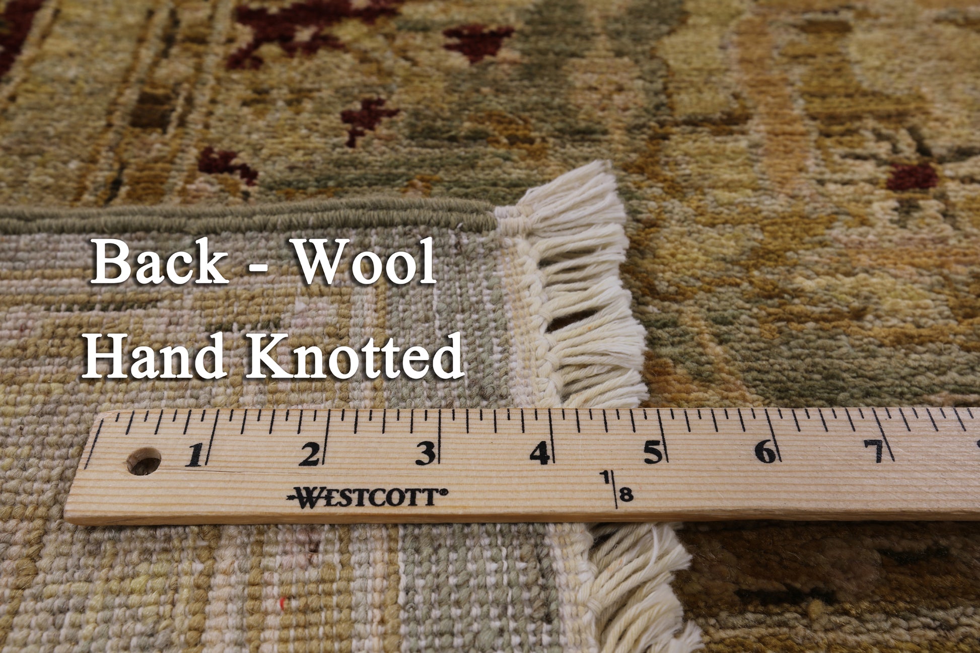 Peshawar Hand Knotted Wool Rug - 6' 2" X 9' 8" - Golden Nile