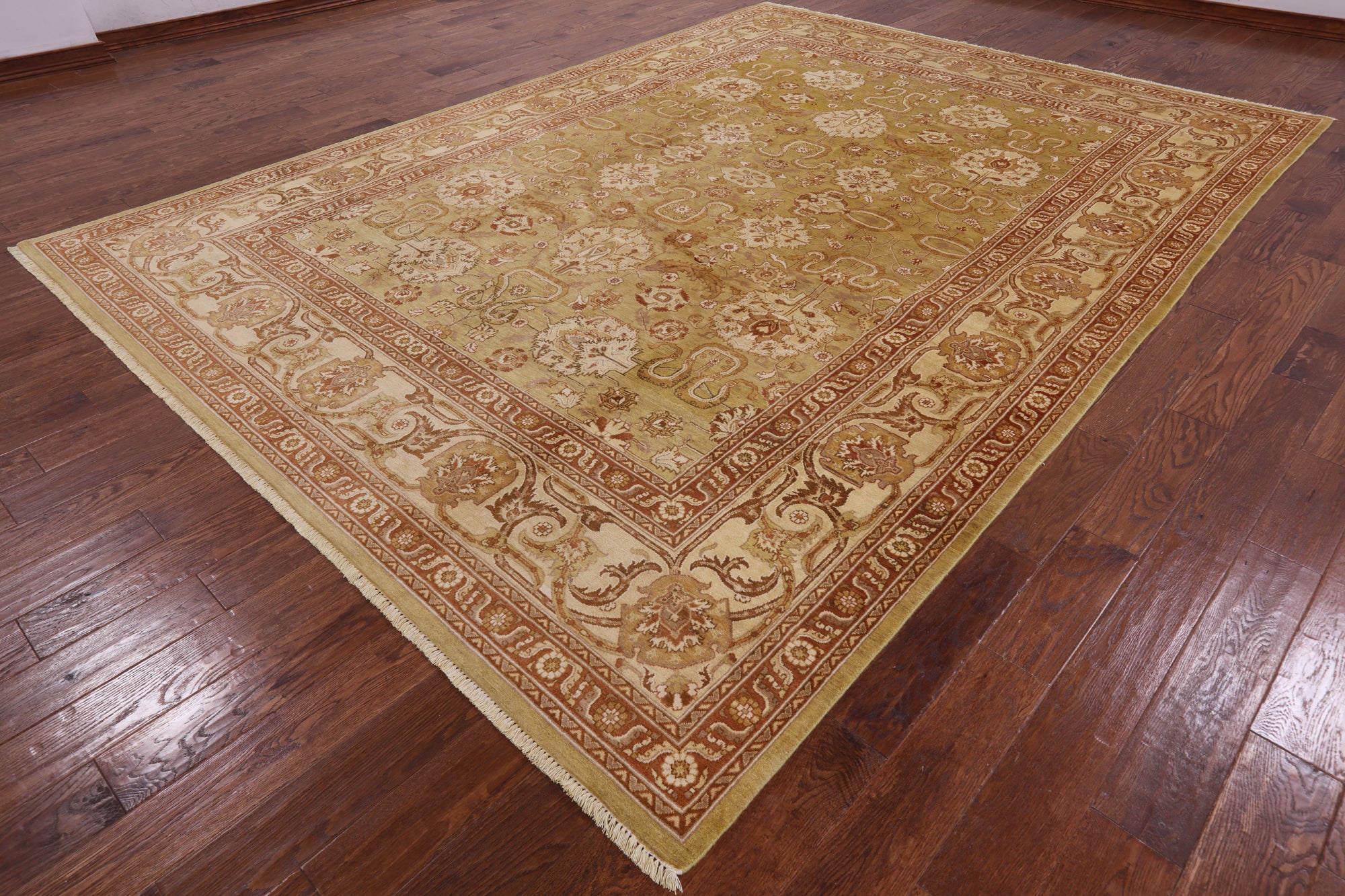 Traditional Peshawar Area Rug - 8' 10" X 12' 3" - Golden Nile