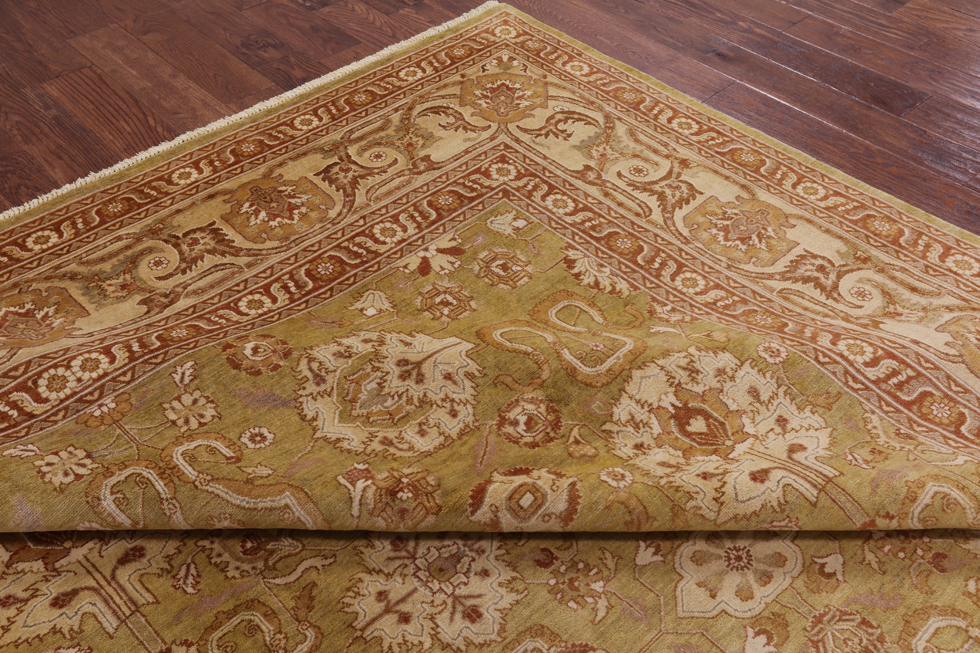 Traditional Peshawar Area Rug - 8' 10" X 12' 3" - Golden Nile