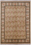 William Morris Hand Knotted Wool Area Rug - 6' 2" X 8' 10" - Golden Nile
