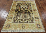 Chobi Peshawar Oriental Area Rug 4 X 6 - Golden Nile