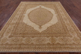 Tabriz Hand Knotted Rug - 8' 2" X 10' 3" - Golden Nile