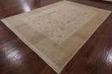 Ivory Chobi Peshawar Hand Knotted Rug - 8' 10" X 12' 3" - Golden Nile