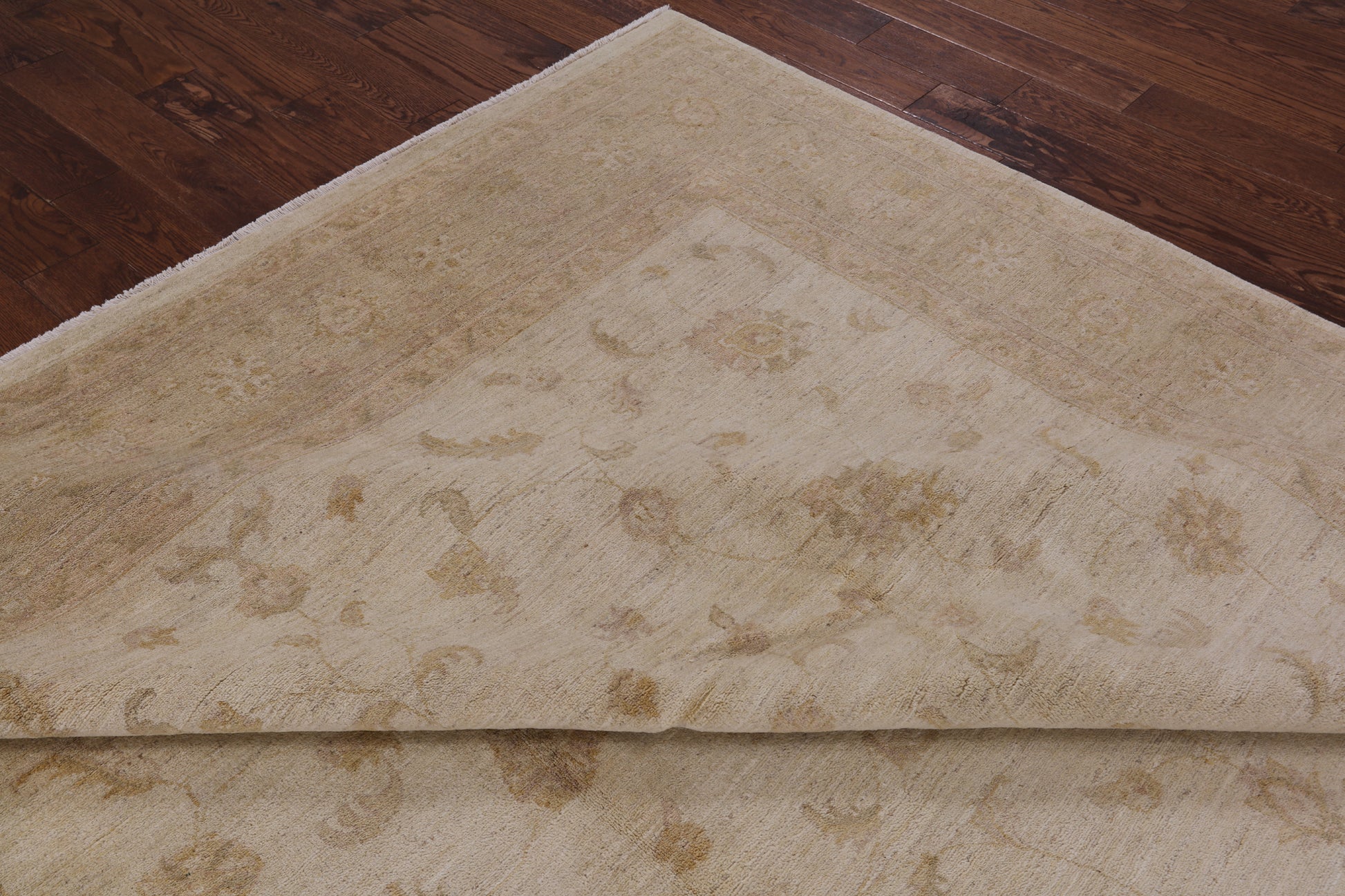Ivory Chobi Peshawar Hand Knotted Rug - 8' 10" X 12' 3" - Golden Nile