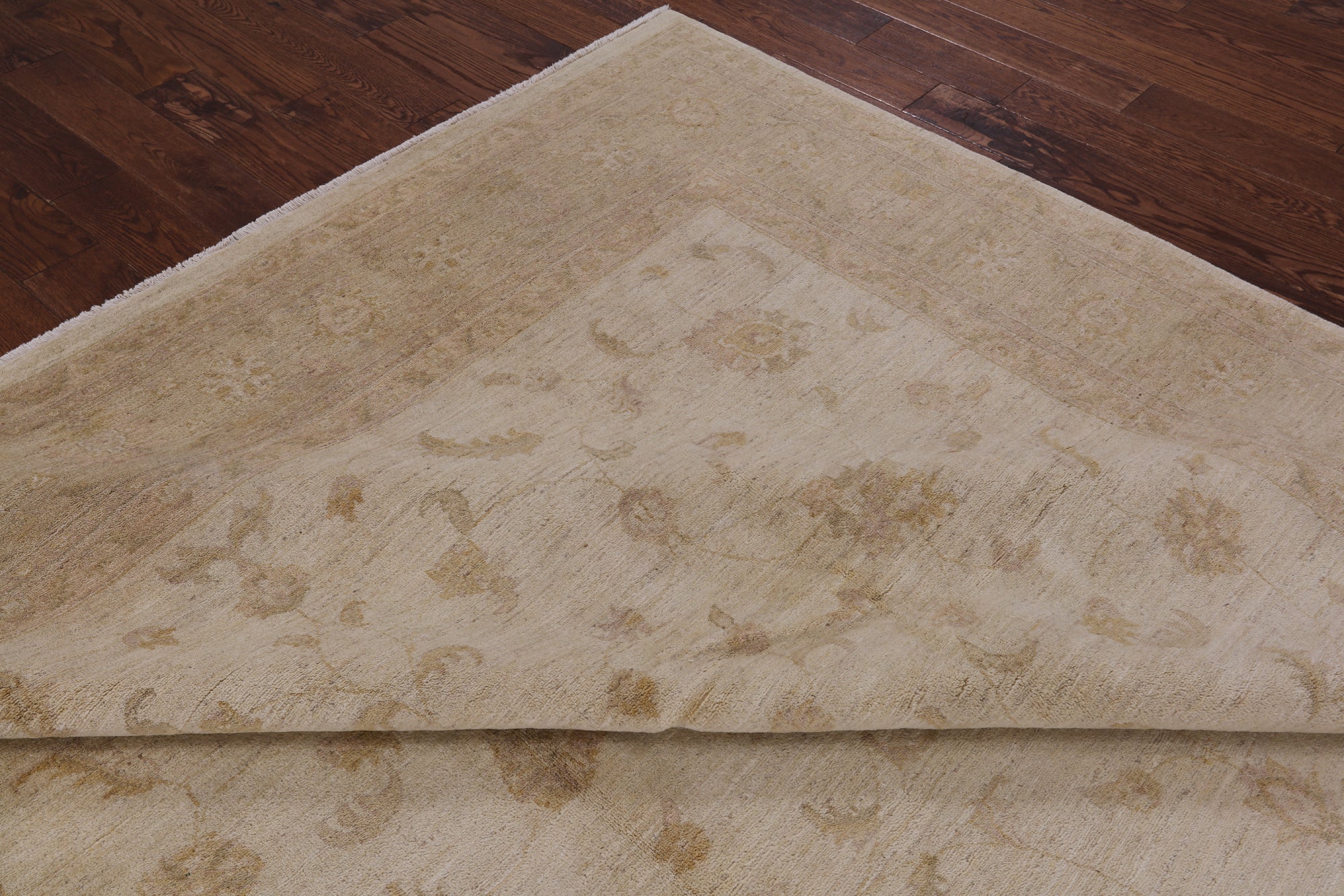 Ivory Chobi Peshawar Hand Knotted Rug - 8' 10" X 12' 3" - Golden Nile