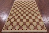 Persian Gabbeh Hand Knotted Wool Rug - 4' 1" X 6' 0" - Golden Nile