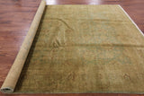 Peshawar Washed Out Handmade Wool Rug - 7' 10" X 10' 1" - Golden Nile