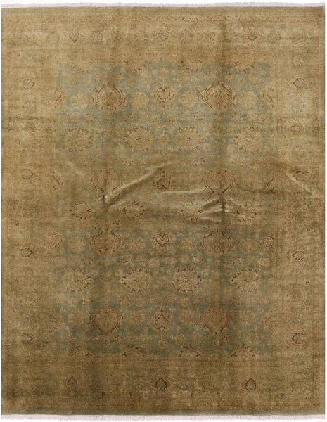 Peshawar Washed Out Handmade Wool Rug - 7' 10" X 10' 1" - Golden Nile