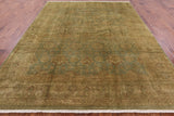 Peshawar Washed Out Handmade Wool Rug - 7' 10" X 10' 1" - Golden Nile