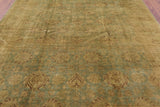 Peshawar Washed Out Handmade Wool Rug - 7' 10" X 10' 1" - Golden Nile
