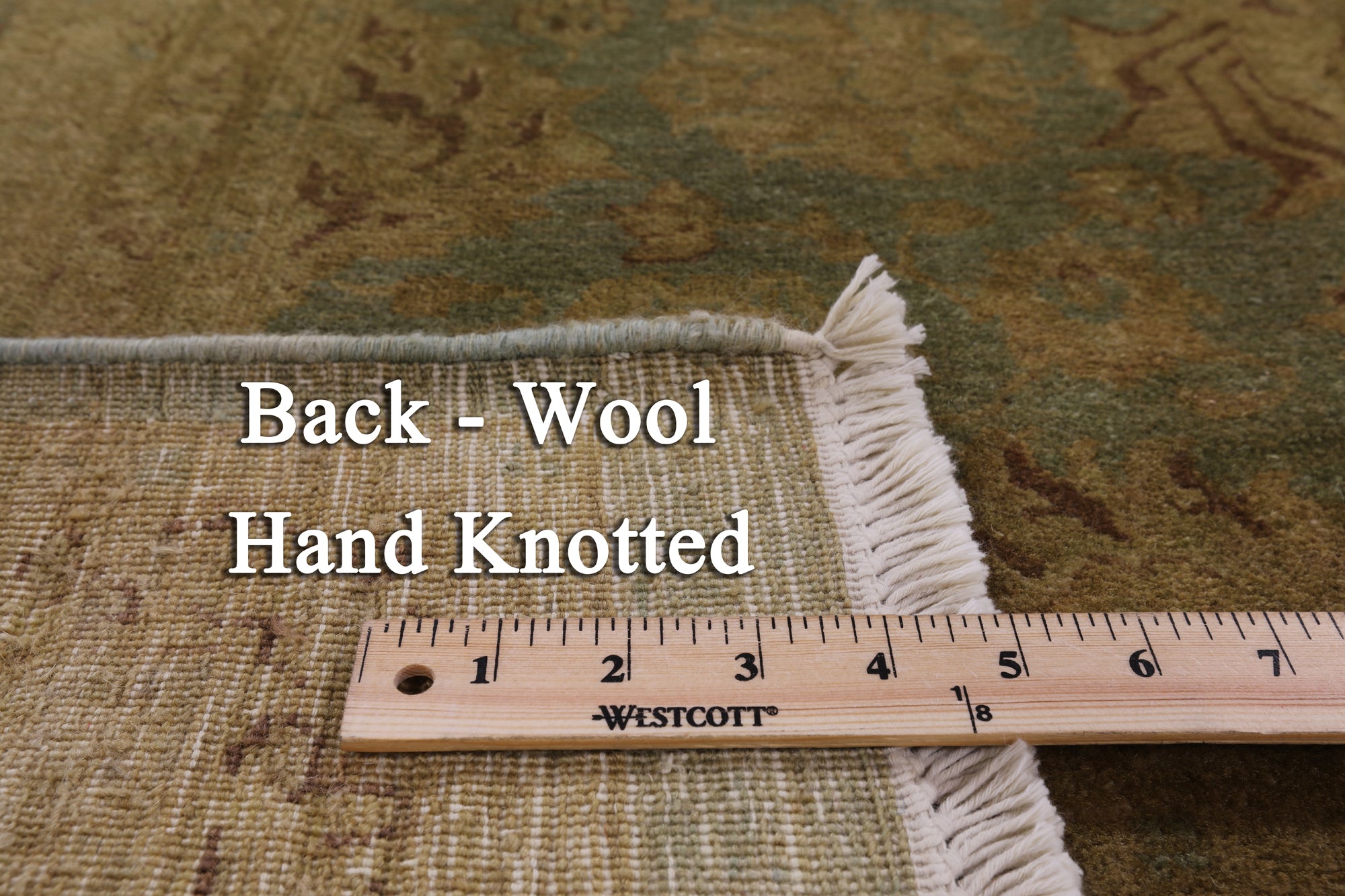 Peshawar Washed Out Handmade Wool Rug - 7' 10" X 10' 1" - Golden Nile