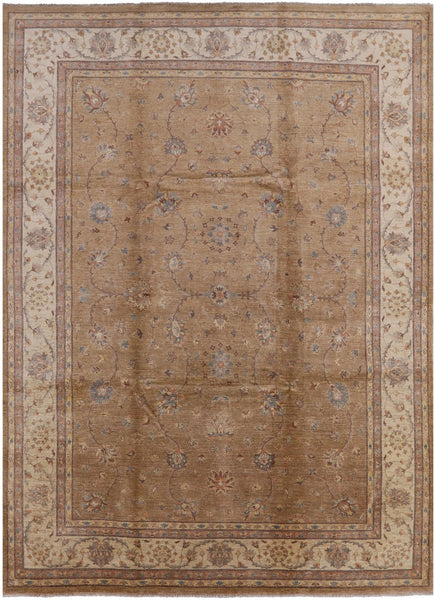 Peshawar Hand Knotted Area Rug - 9' 1" X 12' 5" - Golden Nile