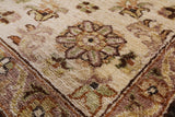 Brown Peshawar Hand Knotted Rug - 7' 10" X 9' 10" - Golden Nile