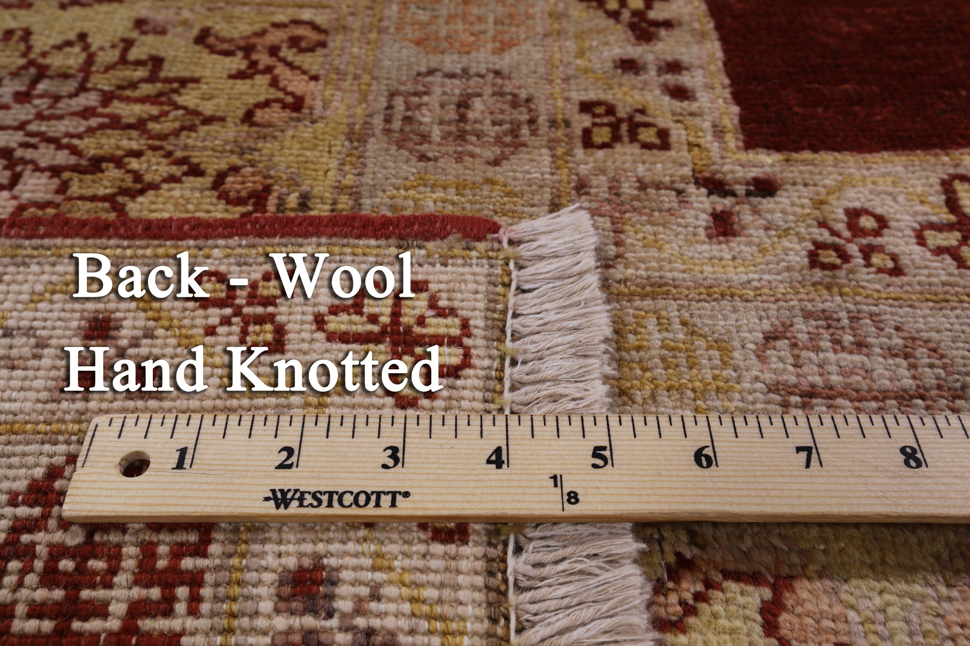 Peshawar Hand Knotted Wool Rug - 6' 3" X 7' 5" - Golden Nile