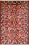 Persian Fine Serapi Handmade Wool Rug - 5' 10" X 8' 10" - Golden Nile