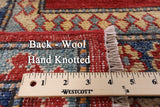 Red Super Kazak Handmade Wool Rug - 9' 3" X 12' 5" - Golden Nile
