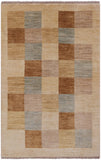 Persian Gabbeh Hand Knotted Wool Rug - 4' 0" X 6' 2" - Golden Nile