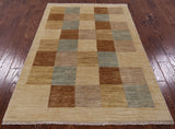 Persian Gabbeh Hand Knotted Wool Rug - 4' 0" X 6' 2" - Golden Nile