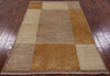 Persian Gabbeh Handmade Wool Rug - 4' 1" X 6' 1" - Golden Nile