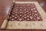 Peshawar Hand Knotted Wool Rug - 8' 3" X 9' 10" - Golden Nile