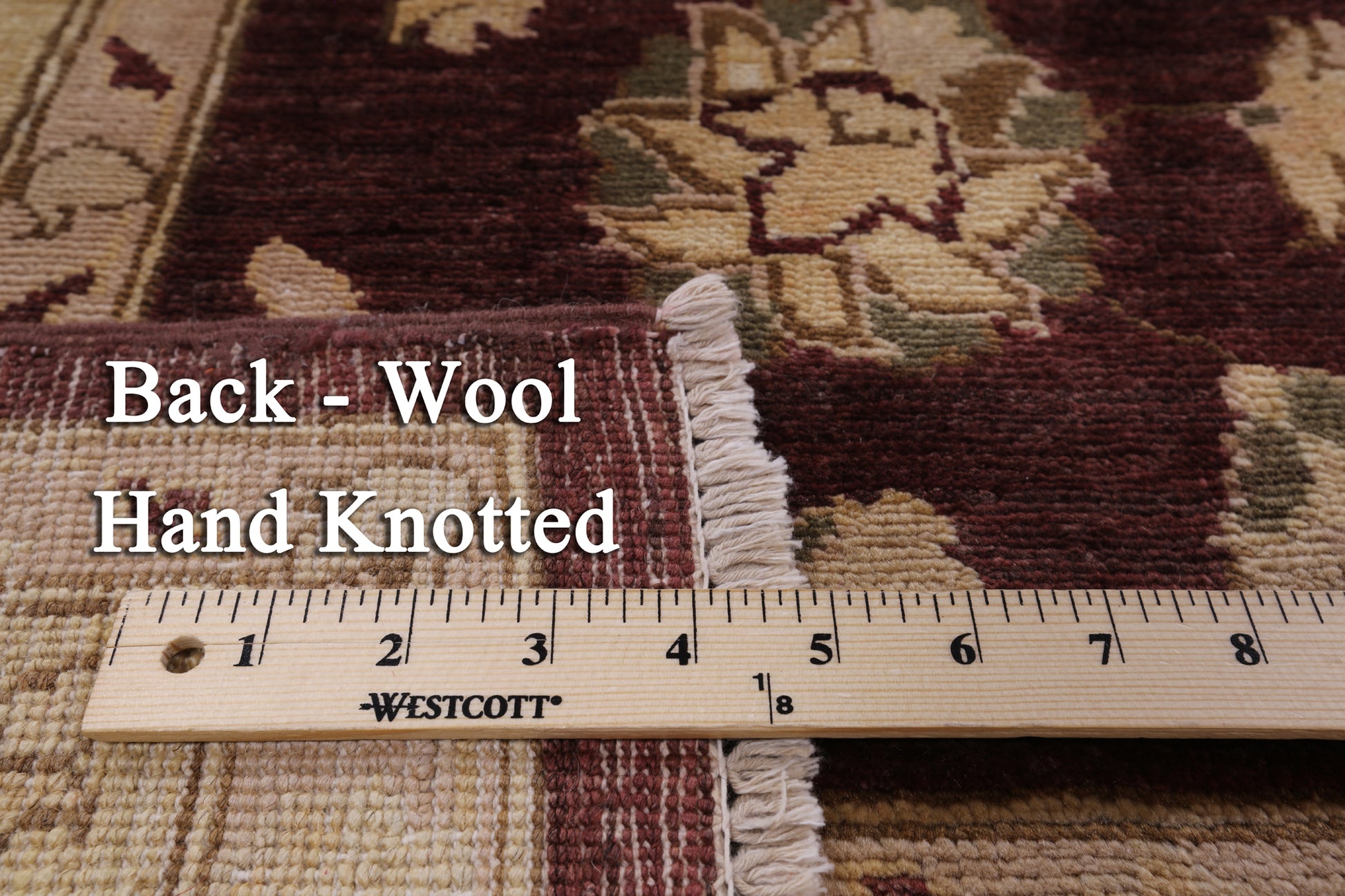 Peshawar Hand Knotted Wool Rug - 8' 3" X 9' 10" - Golden Nile