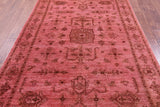 Pink Full Pile Overdyed Hand Knotted Wool Rug - 5' 10" X 9' 6" - Golden Nile